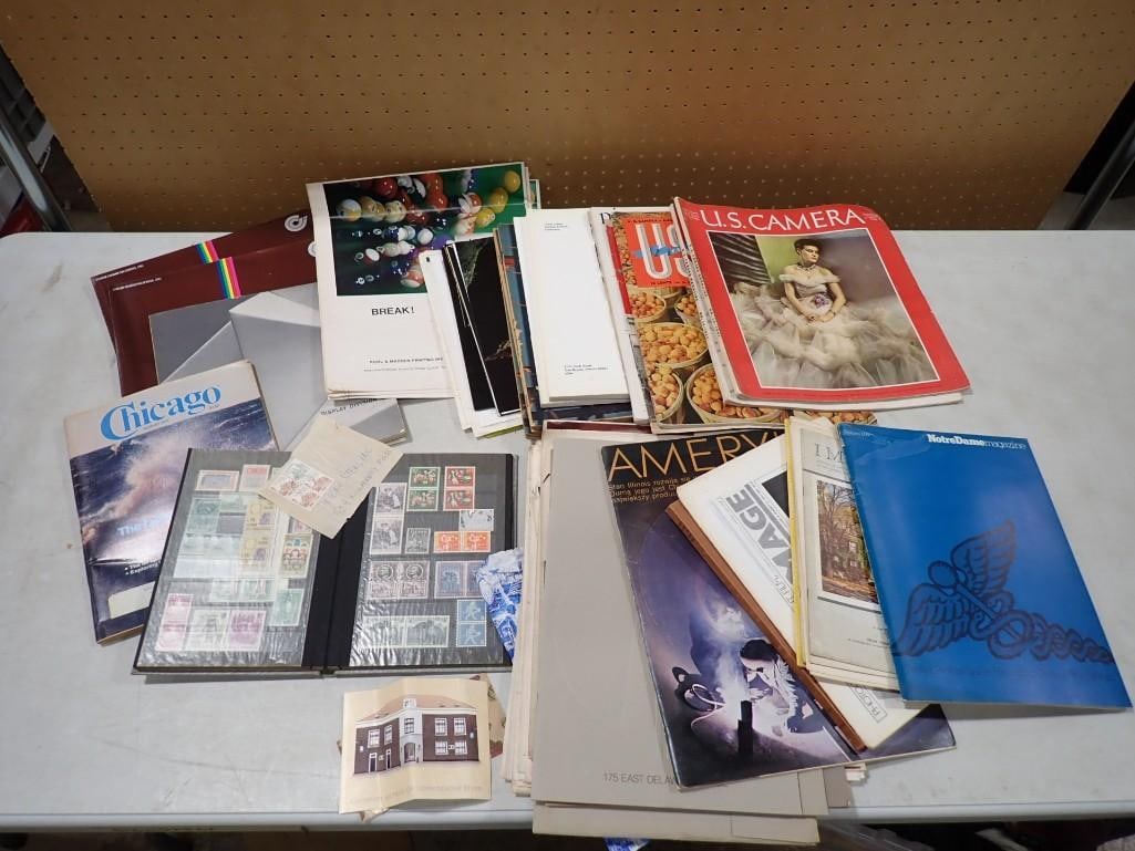 Ephemera incl Stamps, US Camera Magazines, etc: Ephemera incl Stamps, US Camera Magazines, etc NO COA or Paperwork The consignor worked on multiple movies and TV shows and this lot may have been in any of the following: Empire, Zoobiquity, Love is 