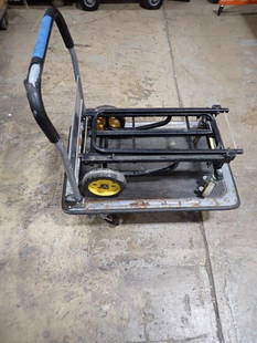 Folding Utility Cart and Folding Dolly: Folding Utility Cart and Folding Dolly  NO COA or Paperwork The consignor worked on multiple movies and TV shows and this lot may have been in any of the following: Empire, Zoobiquity, Love is a 4 Let