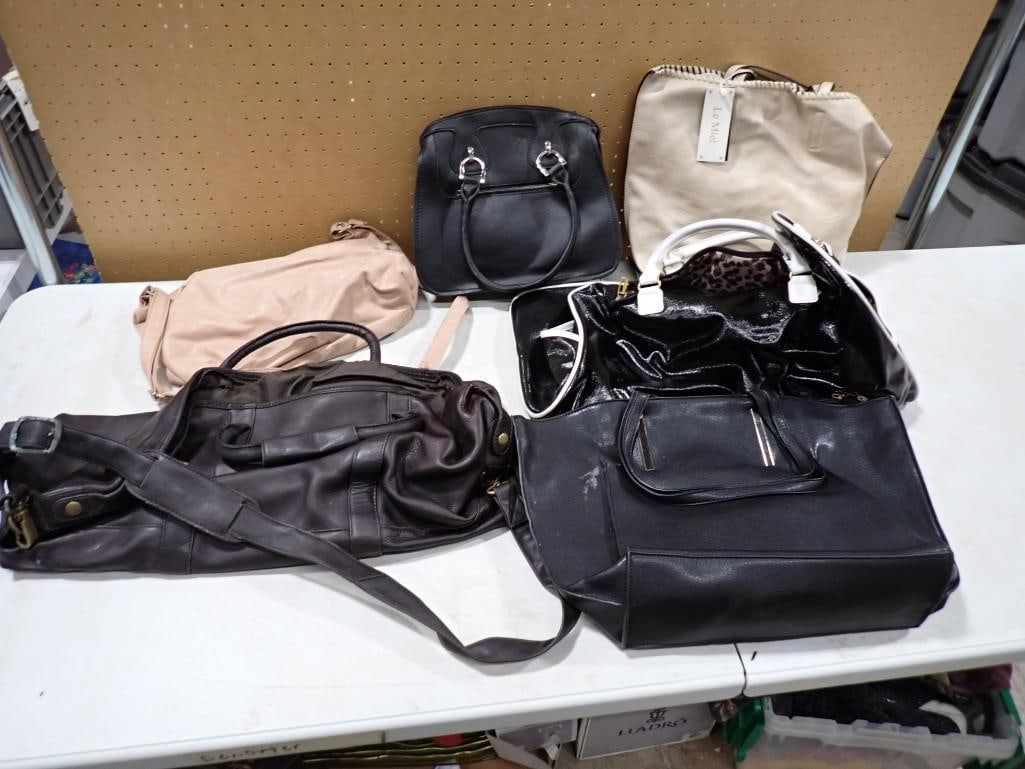 Lot of Bags, Purses, Etc Movie or TV Show Props: Lot of Bags, Purses, Etc Movie or TV Show Props NO COA or Paperwork The consignor worked on multiple movies and TV shows and this lot may have been in any of the following: Empire, Zoobiquity, Love i