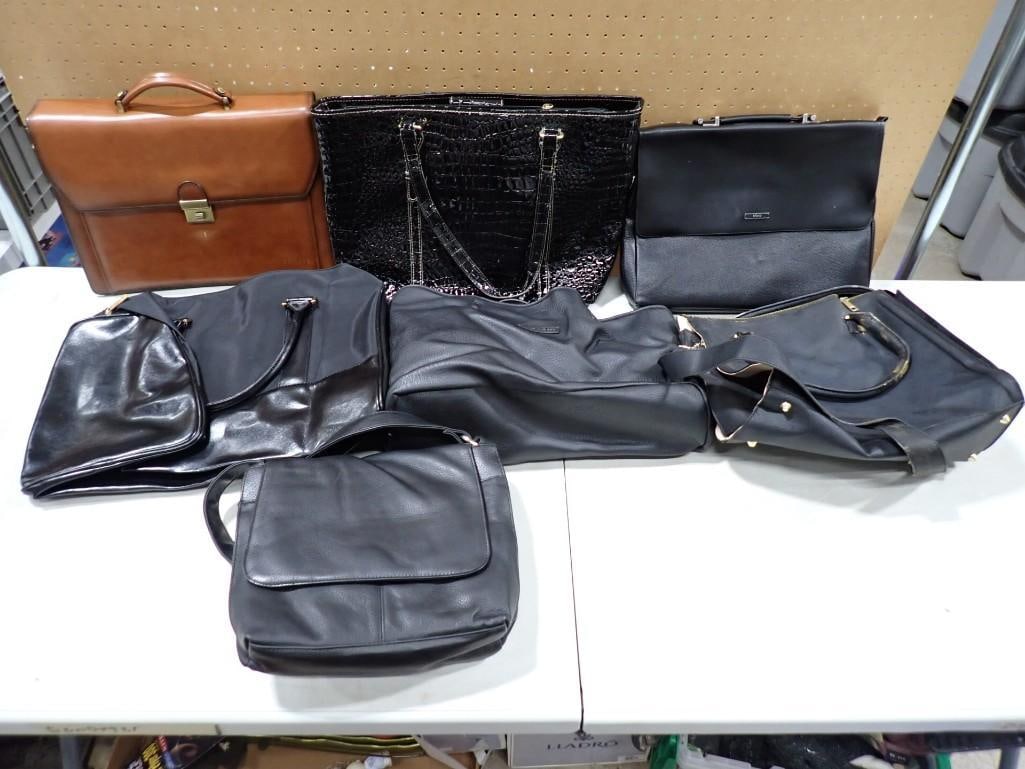 Lot of Bags, Purses, Computer Bag, Etc Movie or TV Props: Lot of Bags, Purses, Computer Bag, Etc Movie or TV Props NO COA or Paperwork The consignor worked on multiple movies and TV shows and this lot may have been in any of the following: Empire, Zoobiquit