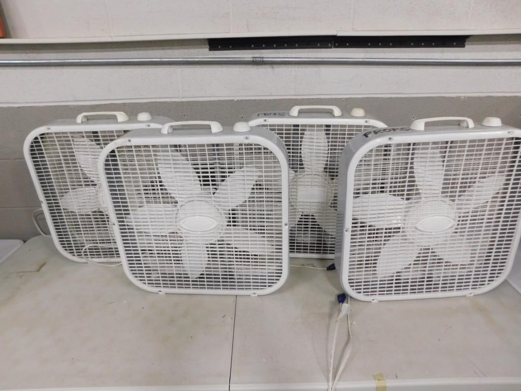 Lot of 4 Box Fans (1 of 4)