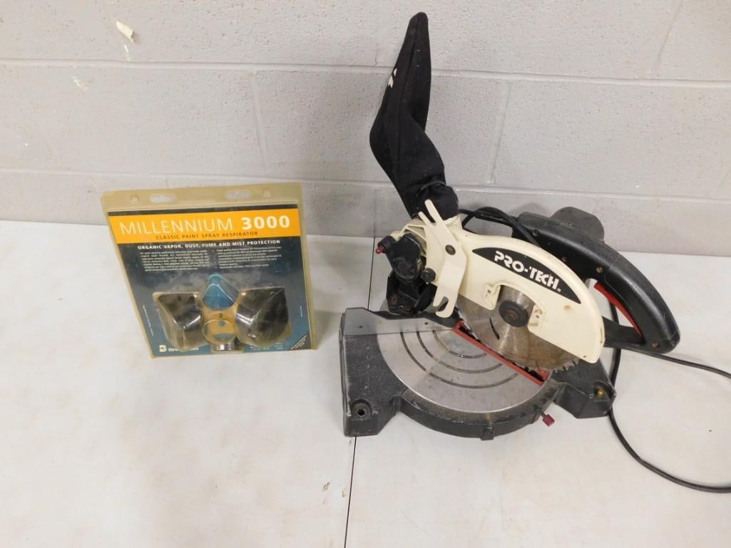 New in Package Paint Spray Respirator, Pro-Tech 7203 8.25" Compound Miter Saw (1 of 4)