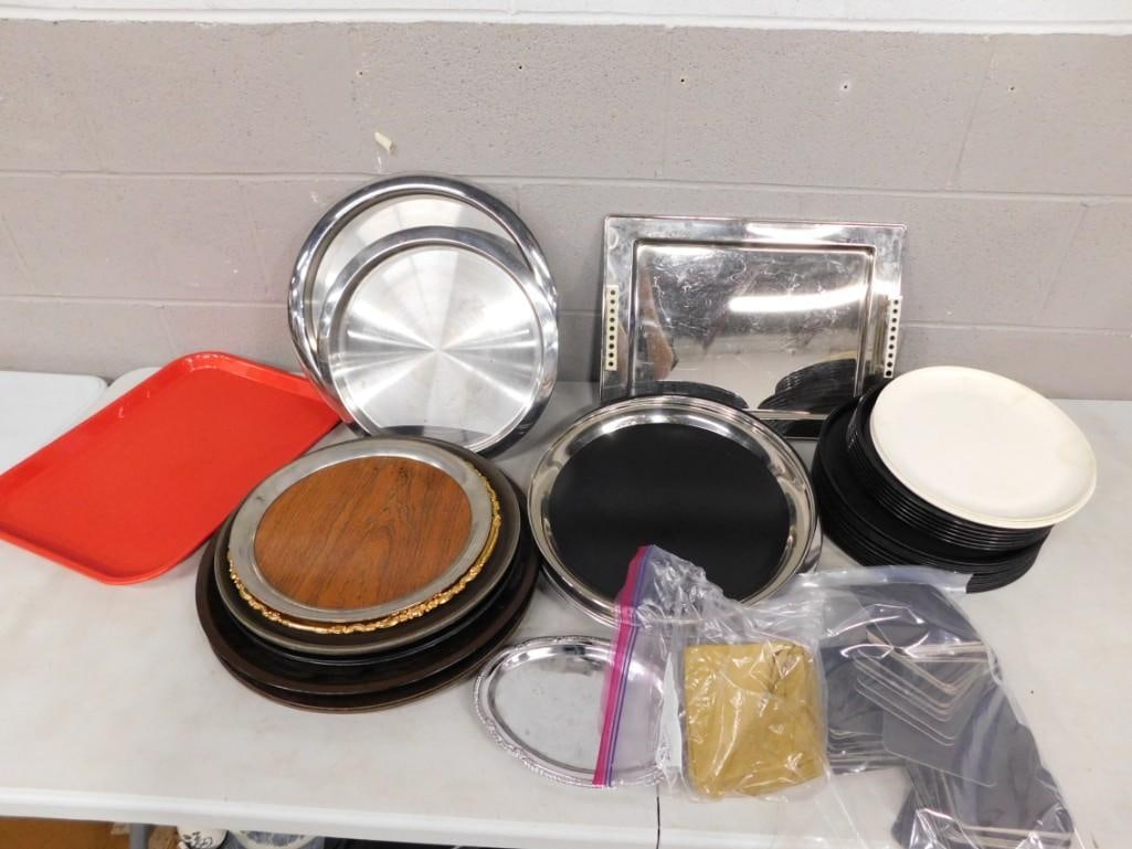 Assorted Plates, Trays, Metal, Coasters, etc. (1 of 6)