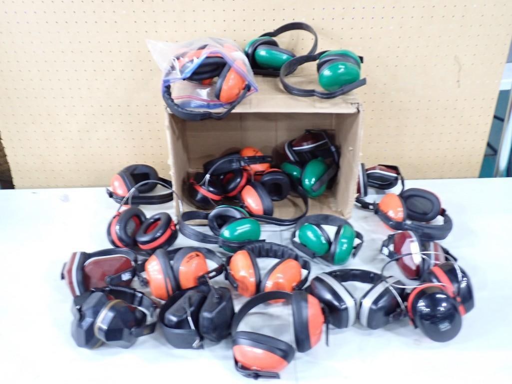 24 Pairs of Hearing Protection Headsets: 24 Pairs of Hearing Protection Headsets May have been used in Movies and/or TV Shows as Props NO COA or Paperwork The consignor worked on multiple movies and TV shows and this movie or TV prop lot may