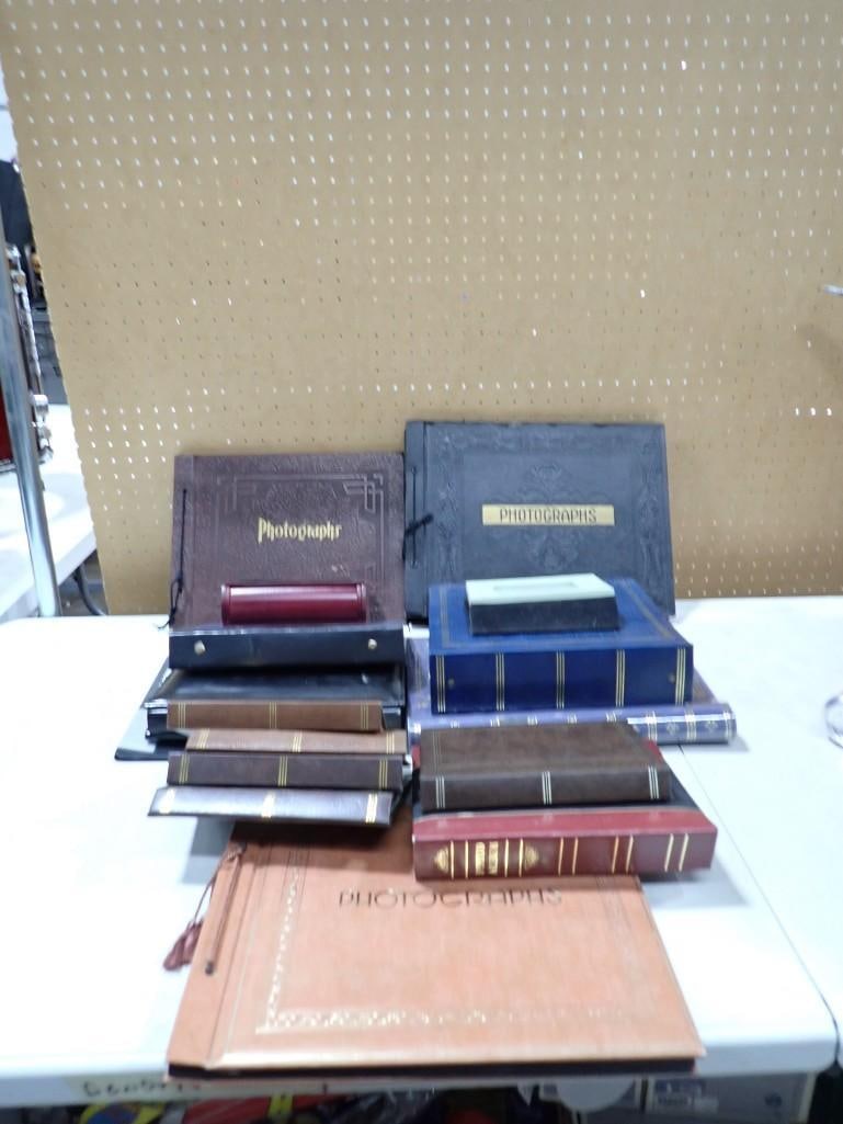 Lot of Assorted Photo Albums: Lot of Assorted Photo Albums May have been used in Movies and/or TV Shows as Props NO COA or Paperwork The consignor worked on multiple movies and TV shows and this movie or TV prop lot may have been 