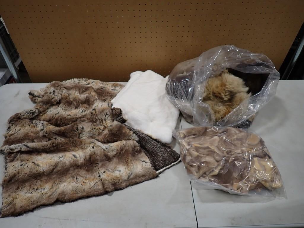 Lot of Faux and Real Fur Pieces / Scraps: Lot of Faux and Real Fur Pieces / Scraps May have been used in Movies and/or TV Shows as Props NO COA or Paperwork The consignor worked on multiple movies and TV shows and this movie or TV prop lot ma