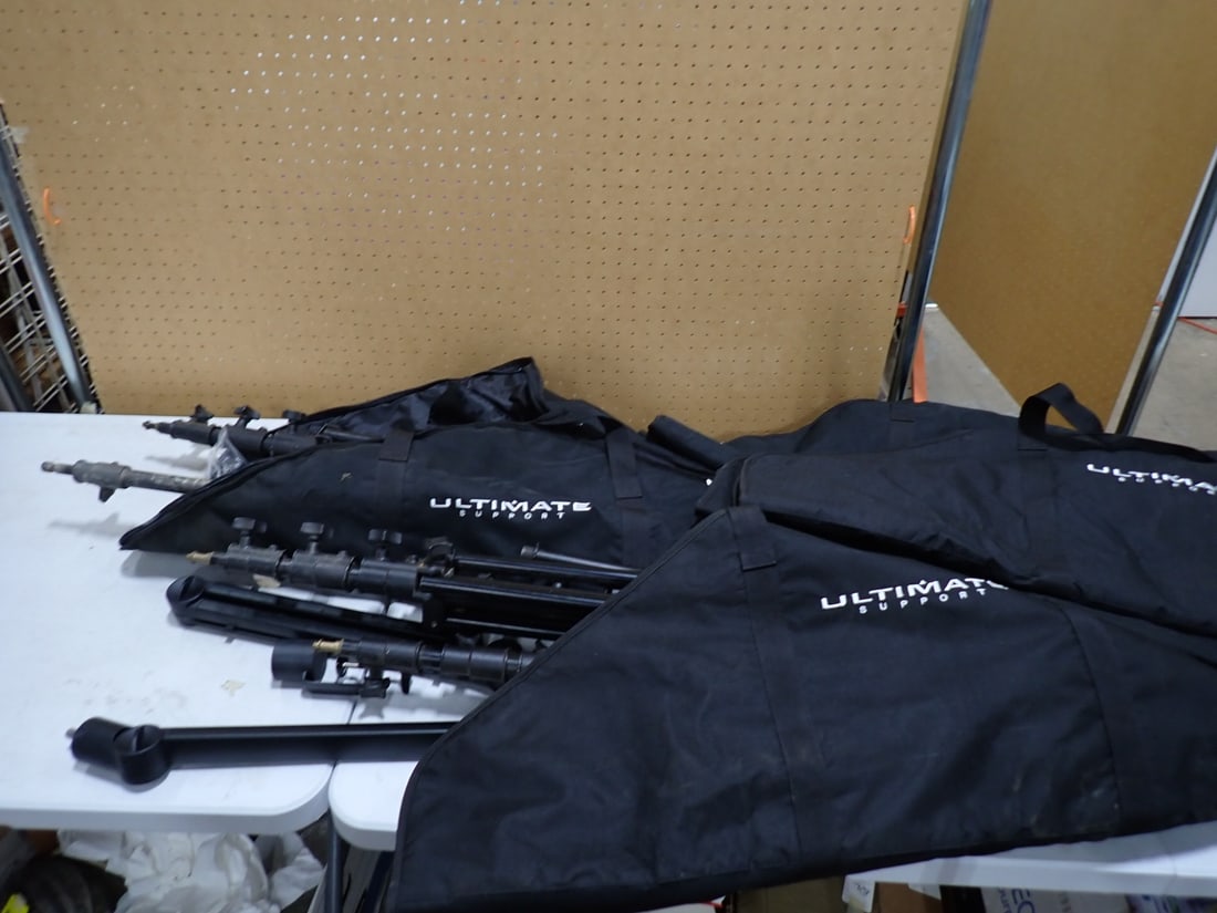 Lot of Rigging Equipment - stands, etc. Plus 6 bags to hold it (1 of 8)