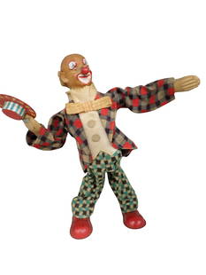 Vintage Battery Operated Clown Toy: Vintage Battery Operated Clown Toy&#160; Condition:&#160; untested, batteries not included  All pictures are considered part of the description and should be examined carefully by bidders.  Live Aucti
