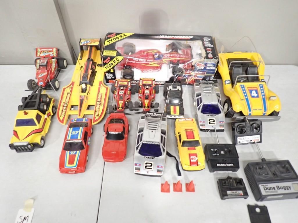 Lot of assorted RC Remote Control Cars including Tyco, some remotes included - all untested (1 of 10)