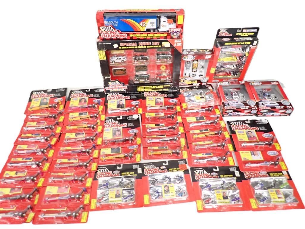 Large Lot of New in Packaging Racing Champions Cars, Special Issue Set, NASCAR, Dragsters, etc. (1 of 10)