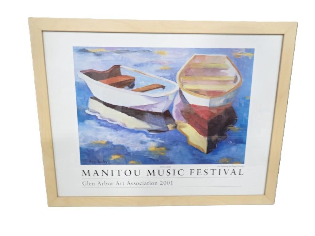 Vintage Peggy Hawley Manitou Music Festival Glen Arbor Art Association 2001 Framed Print: Vintage Peggy Hawley Manitou Music Festival Glen Arbor Art Association 2001 Framed Print All pictures are considered part of the description and should be examined carefully by bidders. Live Auctionee