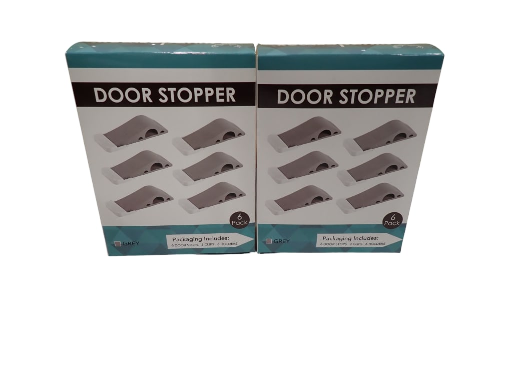 2 New in Box 6 Packs of Door Stoppers (1 of 4)