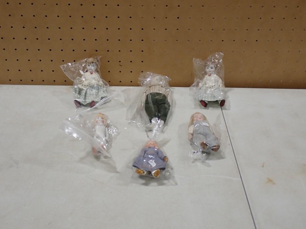 Vintage and Modern Made Porcelain and Bisque Miniature Dolls (1 of 8)