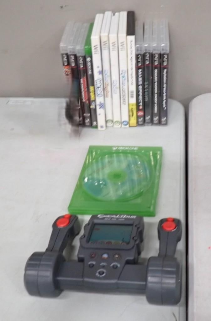 Video Game Lot including PS3, Wii, XBox One games, Excalibur Flight Simulator Game (1 of 7)