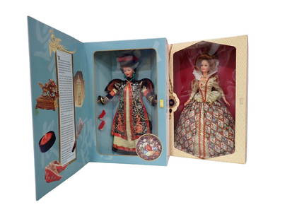 Great Eras Collection Elizabethan Queen Barbie and Chinese Empress Barbie Doll: Great Eras Collection Elizabethan Queen Barbie and Chinese Empress Barbie Doll Both New in Box  All pictures are considered part of the description and should be examined carefully by bidders.  Live A