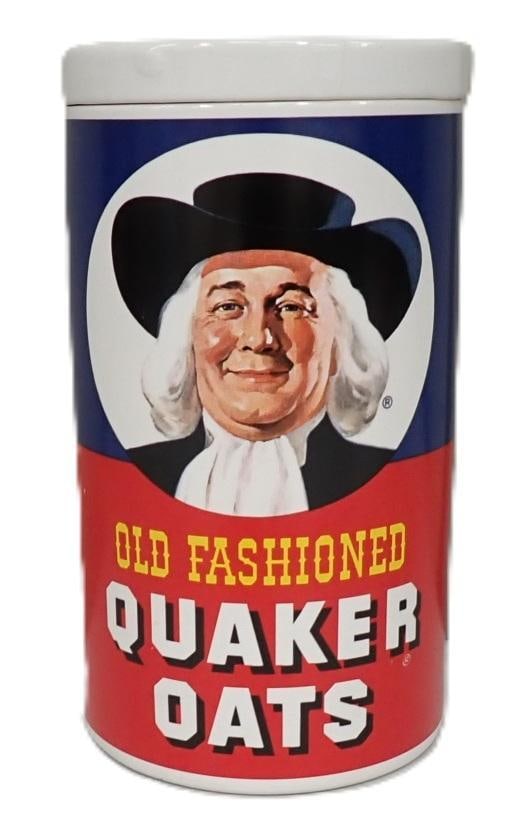 Quaker Oats Cookie Jar Shaped like a Quaker Oats Container - with built in cookie recipe (1 of 9)