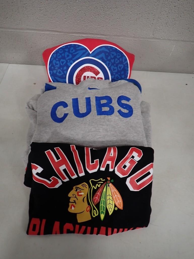 Chicago Sports Shirts incl 2 Chicago Cubs and 1 Chicago Blackhawks (1 of 12)