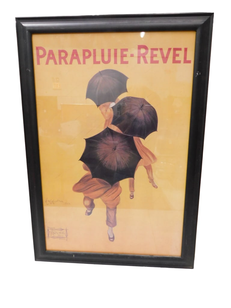 Framed Poster Print of Parapluie-Revel by Leonetto Capiello 40 1/2" x 28" (1 of 8)