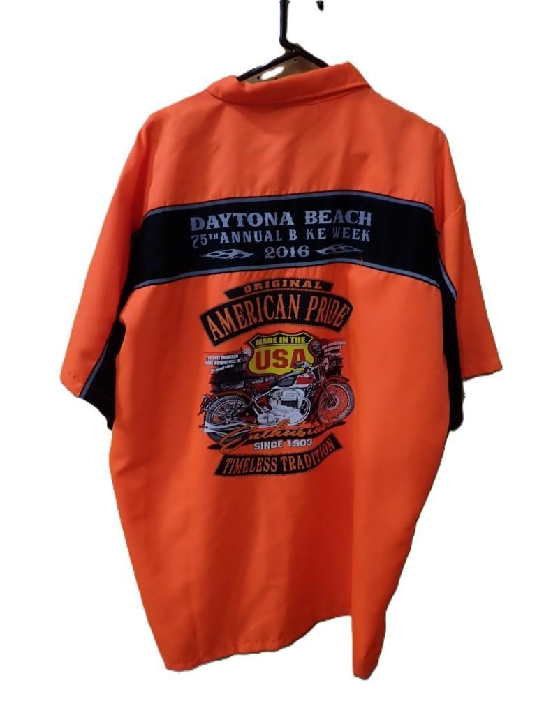 Harley Davidson 75th Annual Bike Week Daytona Beach Garage Shop Shirt Size 3XL (1 of 4)