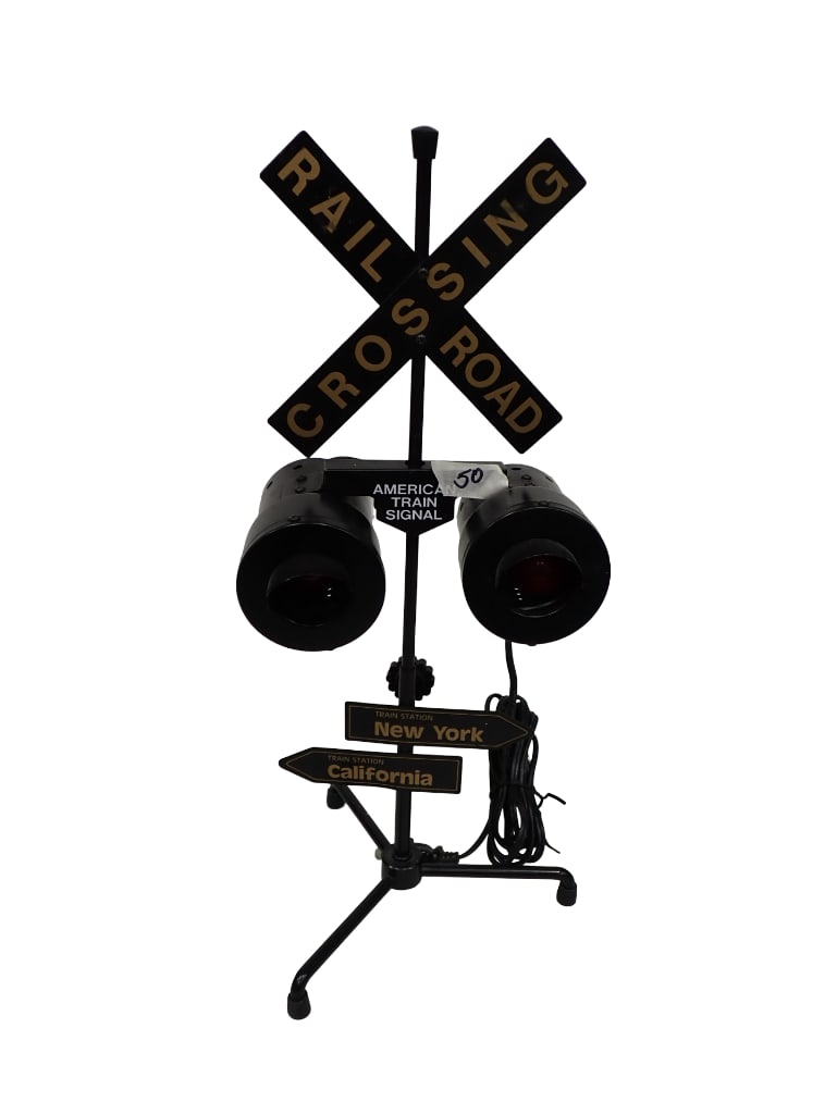 Vintage American Train Signal Working Lamp Light 18" (1 of 12)