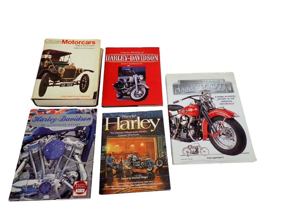 5 Hardcover Harley Davidson and Motorcycle Books (1 of 5)
