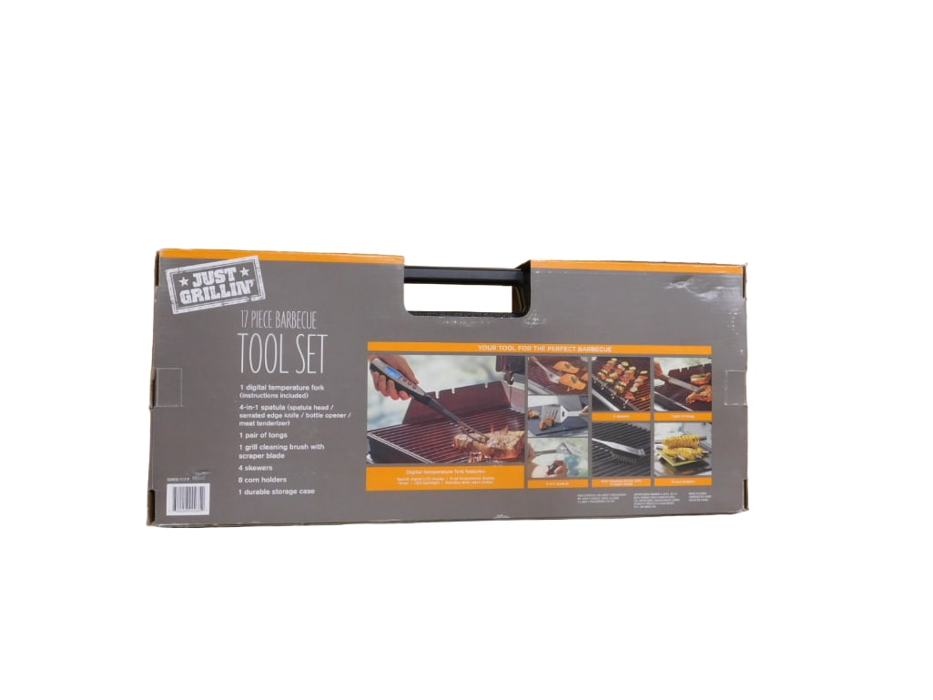 17 Pc Barbecue Tool Set Just Grillin New in Box BBQ Grilling Items (1 of 6)