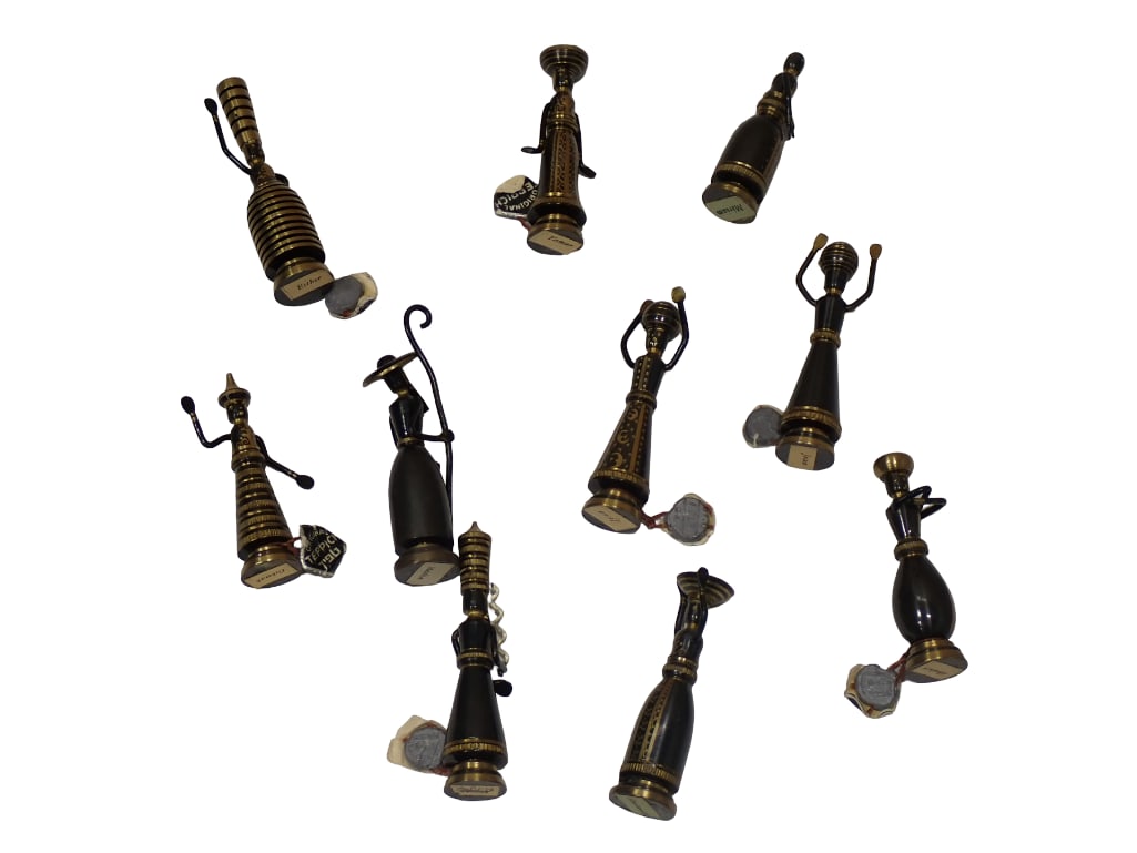 Lot of 10 Vintage Hans Teppich Bronze Miniature Biblical Figures Israel Judaica (1 of 11)