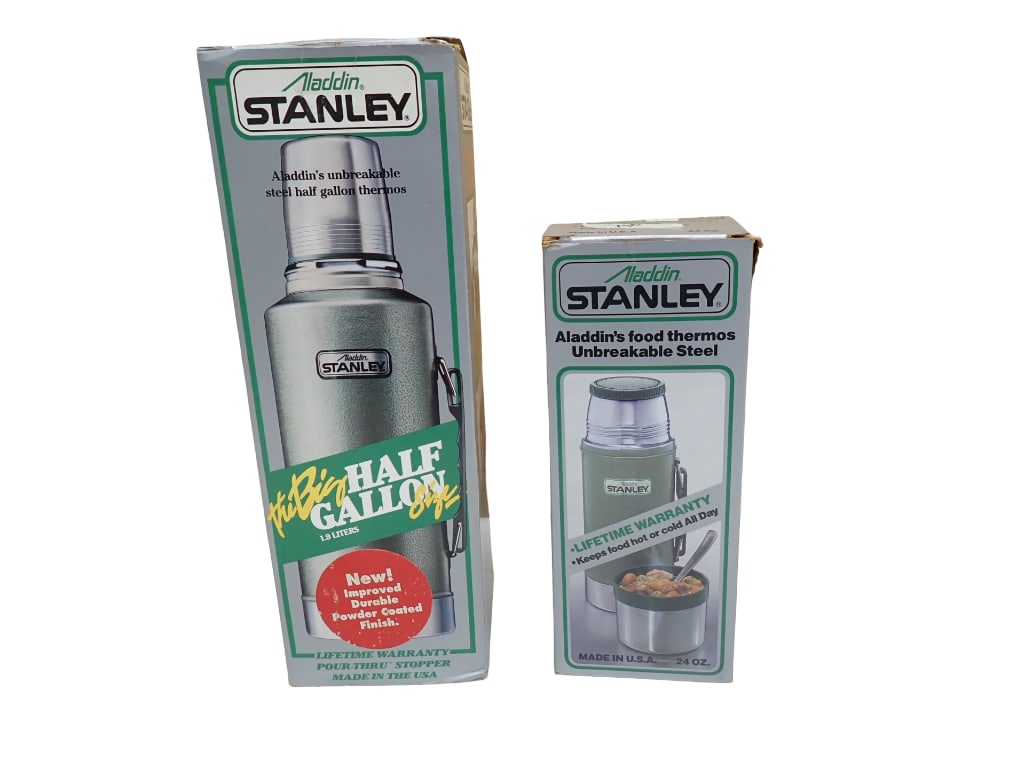 Lot of 2 Aladdin Stanley Thermoses incl 1.9L and 24oz Sizes (1 of 8)