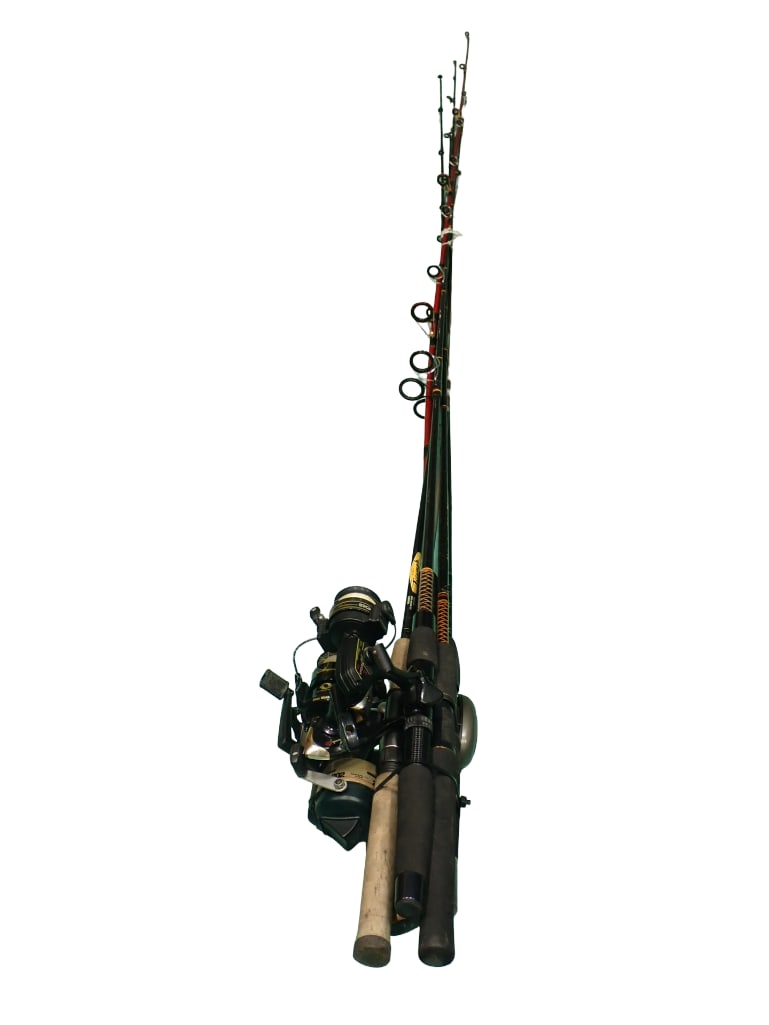 Lot of 5 Fishing Poles with Reels incl Shakespeare, Zebco, and More: Lot of 5 Fishing Poles with Reels incl Shakespeare, Zebco, and More All pictures are considered part of the description and should be examined carefully by bidders. Live Auctioneers is now offering Li