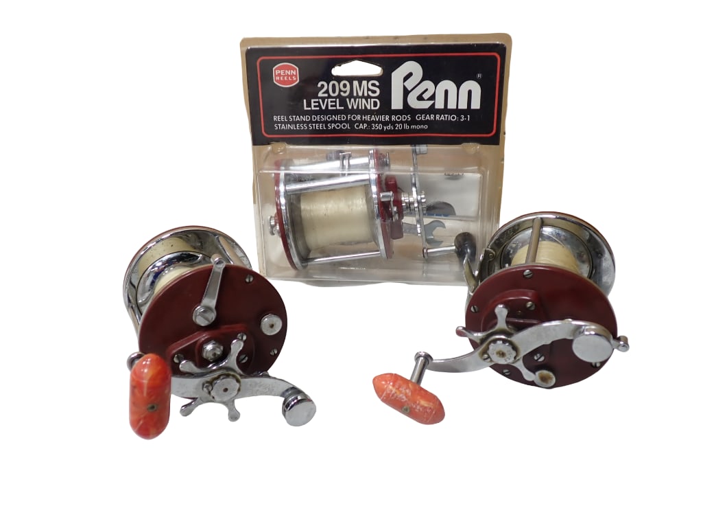 Lot of 3 Penn 209 Fishing Reels incl 1 in Original Package: Lot of 3 Penn 209 Fishing Reels incl 1 in Original Package All pictures are considered part of the description and should be examined carefully by bidders. Live Auctioneers is now offering Live Shippi