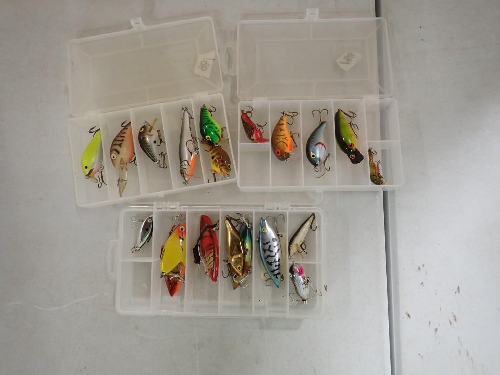 Lot of 21 Fishing Lures incl Rapala, Heddon, Rattletrap, and More (1 of 7)
