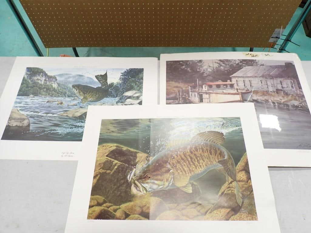 Al Agnew Small Mouth Bass Signed / Numbered Prints of Fishing Boats (1 of 14)