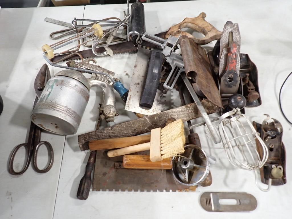 Lot of Antique Tools incl Stanley Planers and More (1 of 7)