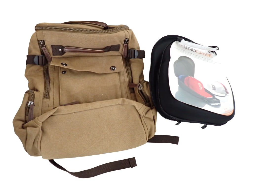 New Backpack and Hat Storage Container Both are New, Unopened (1 of 6)