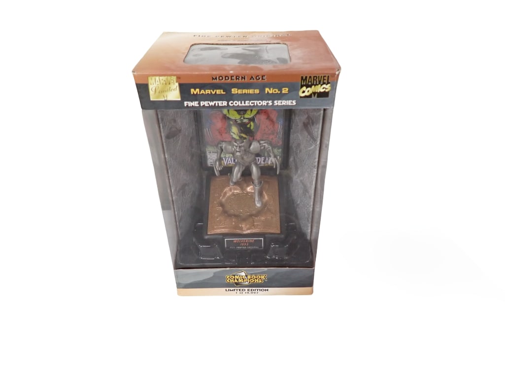 Wolverine Pewter Statue Collectible Limited Edition Marvel Series No 2 New in Box (1 of 5)