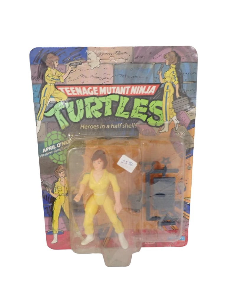 Vtg 1990 Teenage Mutant Ninja Turtles April O'Neil Action Figure by Playmates New in Package (1 of 5)