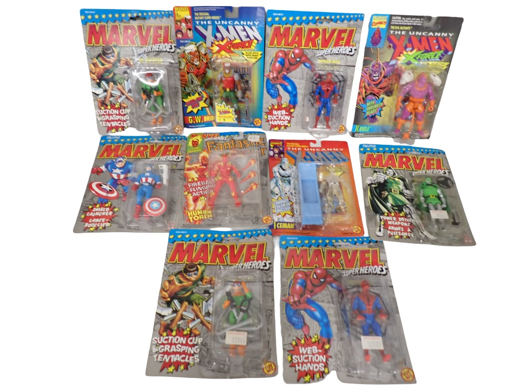 10 Marvel Action Figures incl Superheroes, The Uncanny X-Men, Fantastic Four (1 of 9)