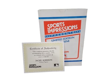 Jackie Robinson Limited Edition Figurine Sports Impressions New in Box