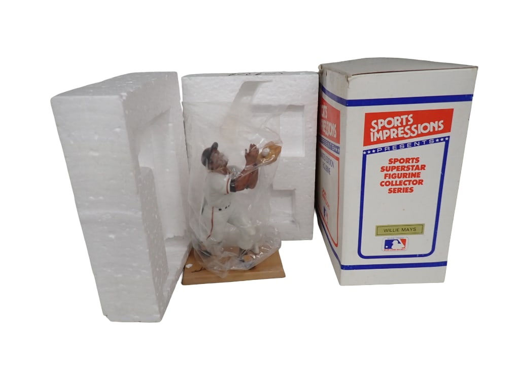 Willie Mays Limited Edition Figurine Sports Impressions New in Box: Willie Mays Limited Edition Figurine Sports Impressions New in Box All pictures are considered part of the description and should be examined carefully by bidders. Live Auctioneers is now offering L