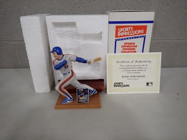 Kevin McReynolds Limited Edition Figurine Sports Impressions in Original Box