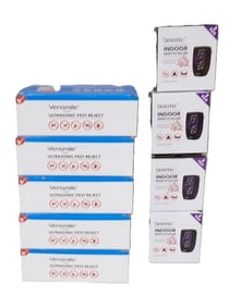 Lot of Vensmile Ultrasonic Pest Repellers - 5 Six packs and Diaotec Indoor Insect Killers - 4 Two pa