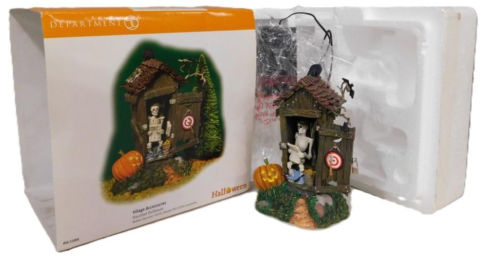 Department 56 Halloween Village Accessories Haunted Outhouse 56.53068 with Box (1 of 6)
