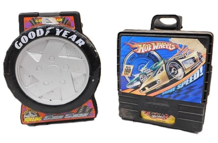 Pair of Car Cases including Hot Wheels and Good Year