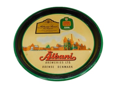 Albani Breweries Denmark Advertising Beer Tray