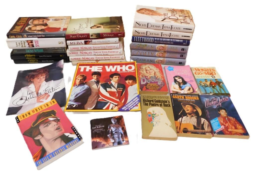 Books Featuring Musicians - The Who, Dolly Parton, Reba McEntire, Monkees, Freddie Mercury, Michael (1 of 9)