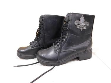Pair of Leather Size 9.5M Motorcycle Boots