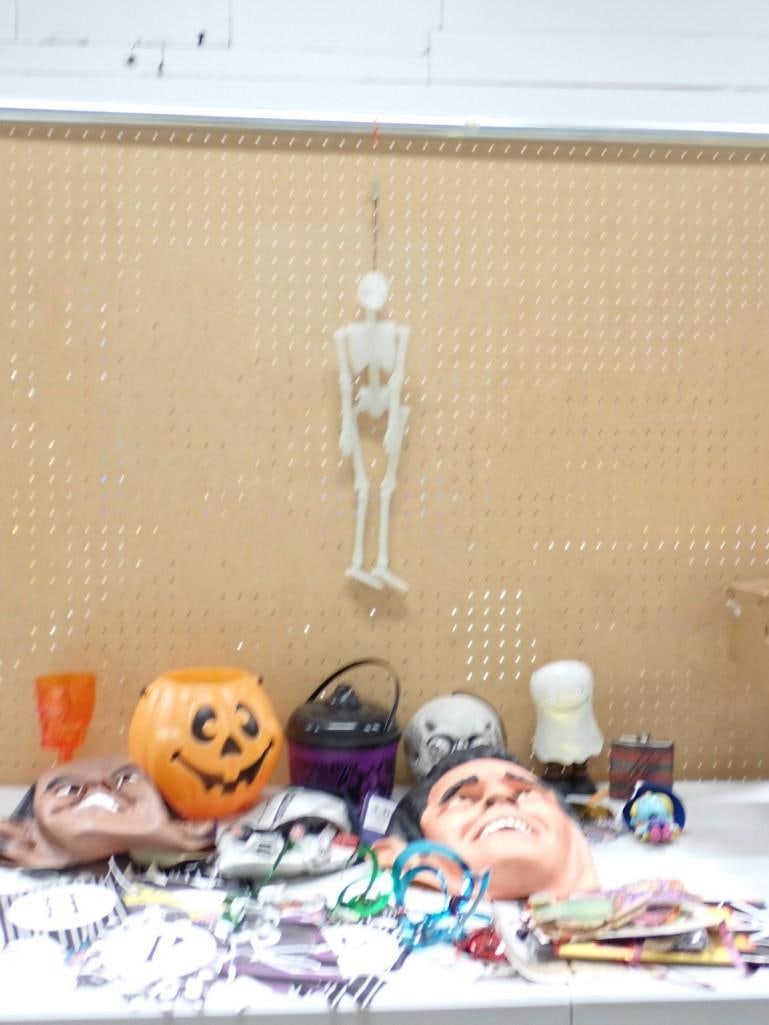 Halloween Lot including Decorations, Masks, Baskets, etc. (1 of 12)