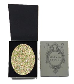 Olivia Riegel Jeweled Trinket Tray with original Box - Retired Piece