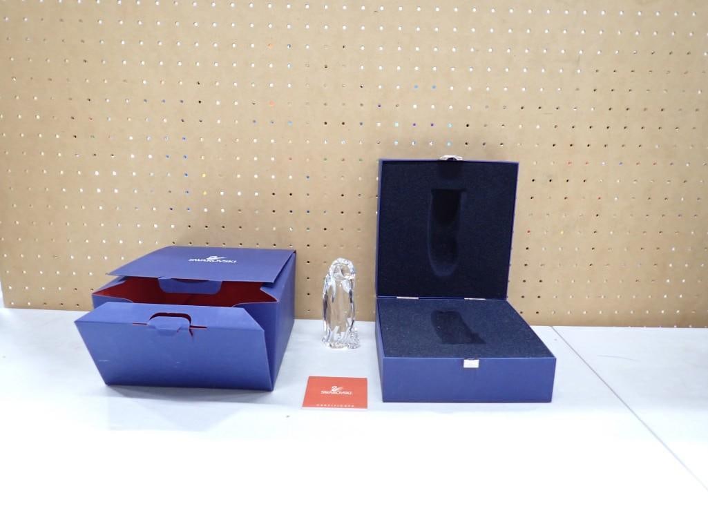 Swarovski Figurine - Penguin Mother and Baby with original Box (1 of 14)