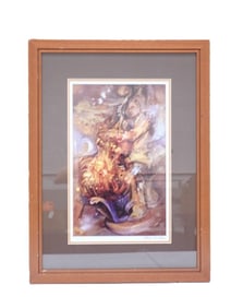 Framed Signed and Numbered 494/500 Print Laura Lee Junge "Bellowing at the Bass"